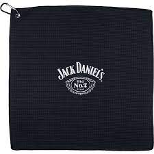 Towel JACK DANIELS with Belt Clip BLACK